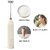 Frother Rechargeable 2-in-1 Handheld Coffee Frother and Beater for Latte 3 Speed Settings White