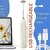 Frother Rechargeable 2-in-1 Handheld Coffee Frother and Beater for Latte 3 Speed Settings White