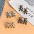 (4pcs) Cute Bear Waist Button Pins for Loose Jeans | No-Sew Adjustable Detachable Buckles for Jeans and Pants (Bear Button xe2x80x93 A)