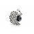 Elegant Black Crystal Peacock Brooch  Silver Tone Statement Pin for Saree, Coat  Lapel