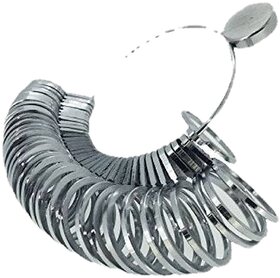 Premium Silver Ring Sizer Tool - Accurate Jewelry Sizing Guide