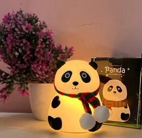 Cute Panda Touch Silicon Lamp kids and toys multicolor light