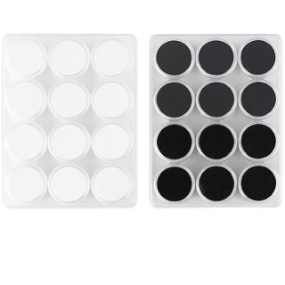 Gemstone Round Dabbi  12 pcs Jewelry Storage Box