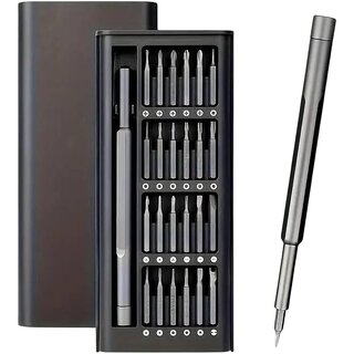 Shopkartz 24in 1 Precision Screwdriver Set - Compact Tool Kit with 24 Durable Bits for DIY Projects and Professional Use