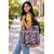 rose floral printed tote bag for womens