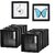 Film Display Box 5X5 black Pack Of 10