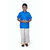 Varanakala - Boys Birthday, Festivel Party Dhoti and Shirt Set With Towel.( Art Silk - Blue Colour. Pack of 1 )