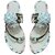 Wellmax Womens White Traditional Ethnic Design Flat Sandal