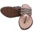 Wellmax Womens Coffee Traditional Ethnic Design Kohlapuri Flat Sandals