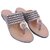 Wellmax Womens Grey Traditional Ethnic Design Kohlapuri Flat Sandals