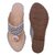 Wellmax Womens Grey Traditional Ethnic Design Kohlapuri Flat Sandals