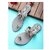 Wellmax Womens Grey Traditional Ethnic Design Flat Sandals with Heart Design