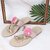 Wellmax Womens Pink Traditional Ethnic Design Flat Sandals with Heart Design