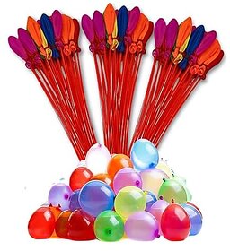 DealBindaas Crazy Magic Balloon For Holi Water Balloons No Need to Tie Knot Quick Fill in 60 Seconds Set of 3 with 1 Universal Tap Adapter 111 Balloons Mix Color