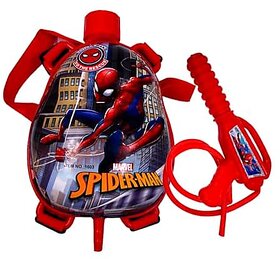 DealBindaas Nano Holi Water Backpack Tank with High-Pressure Holi Pichkari for Kids | Superhero Theme Water Blaster Toy for Outdoor Fun and Festivals