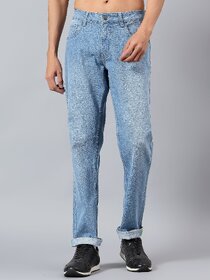 Meghz Light Blue Slim Fit Mid Rise Ankle Length Jeans
