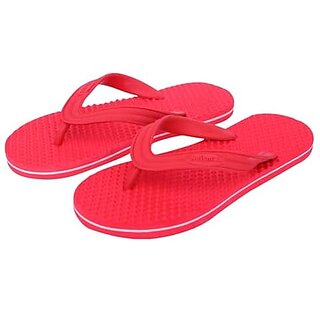 Wellmax Men Traditional Lightweight and Comfortable Slippers (Red)