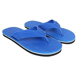 Wellmax Men Traditional Lightweight and Comfortable Slippers (Royal Blue)