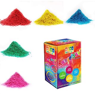 DealBindaas Holi Gulal Rangotsav Herbal Gulal 5 Shades NonToxic Eco Friendly 100% Safe Holi Color Holi Powder Rang Panchami (250)