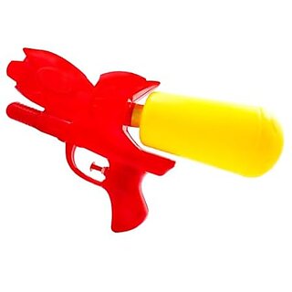 DealBindaas Holi Water Gun Pichkareee Blaster Shape Non-Pressure Holi Pichkari Water Gun Easy to Hold in Kids Hand - Red
