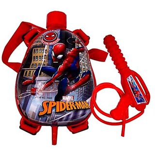 DealBindaas Nano Holi Water Backpack Tank with High-Pressure Holi Pichkari for Kids | Superhero Theme Water Blaster Toy for Outdoor Fun and Festivals