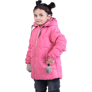Kid Kupboard Cotton Girls Jacket, Light Pink, Full-Sleeves, 6-7 Years KIDS8246