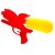 DealBindaas Holi Water Gun Pichkareee Blaster Shape Non-Pressure Holi Pichkari Water Gun Easy to Hold in Kids Hand - Red