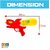 DealBindaas Holi Water Gun Pichkareee Blaster Shape Non-Pressure Holi Pichkari Water Gun Easy to Hold in Kids Hand - Red