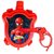 DealBindaas Aqua Blast Holi Backpack Water Guns for Kids Characters Themed Water Shooter Toys with Adjustable Straps 600ml Capacity Tank and Durable Design - Red