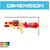 DealBindaas High-Pressure Shooter Large Holi Water Gun Pichkari Non-Toxic Plastic Water Blaster Festival Fun Toy for Kids - Cream