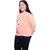 Kid Kupboard Cotton Girls Sweatshirt, Light Orange, Full-Sleeves, 11-12 Years KIDS8245
