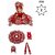Tiny Shiny Laddu Gopal Poshak Thakur Ji Dress Heavy Designer Dress for Kanha Ji Fancy Dress(Size-2 , Inch-6)