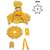 Tiny Shiny Laddu Gopal Poshak Thakur Ji Dress Heavy Designer Dress for Kanha Ji Fancy Dress(Size-2 , Inch-6)