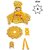 Tiny Shiny Laddu Gopal Poshak Thakur Ji Dress Heavy Designer Dress for Kanha Ji Fancy Dress(Size-6 , Inch-12)