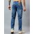 Meghz Light Blue Slim Fit Mid Rise Ankle Length Jeans