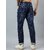 Meghz Dark Blue Slim Fit Mid Rise Ankle Length Jeans