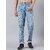 Meghz Light Blue Slim Fit Mid Rise Ankle Length Jeans