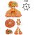 Tiny Shiny Laddu Gopal Poshak Thakur Ji Dress Heavy Designer Dress for Kanha Ji Fancy Dress(Size-6 , Inch-12)