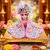 Tiny Shiny Laddu Gopal Poshak Thakur Ji Dress Heavy Designer Dress(Size-4 , Inch-8)