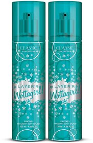Layer'r Wottagirl Fantasy Classic Collection Fragrant Body Splash for Women | Long Lasting Fragrance (135ml) (Pack of 2)