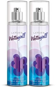 Layer'r Wottagirl Mystic Island Fragrant Body Splash for Women | Long Lasting Fragrance (135ml) (Pack of 2)