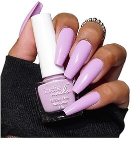 Nail Polish 12-Free Formula Quick Dry Long-Lasting Chip Resistant High Glossy Shine Vegan Made in India Nail Paint For Women 5ml (I Purple You - Lilac 5ml)