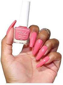 Nail Polish 12-Free Formula Quick Dry Long-Lasting Chip Resistant High Glossy Shine Vegan Made in India Nail Paint For Women 5ml (Life In Pink - Pink 5ml)