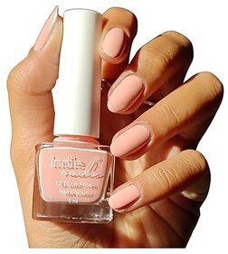 Nail Polish Peachy - Soft Peach Shade Long-Lasting High-Shine Finish | Chip-Resistant and Quick-Drying Formula | Vegan and 12-Free Nail Paint For Women Professional-Quality Manicure 5ml