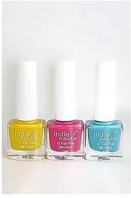 Nail Polish Set for Women | Long-Lasting High Glossy Shine Nail Paint Combo | Vegan and Cruelty-Free | 3 Bright Vibrant Shades | Quick Dry Nail Polish Set (Loud and Clear - Combos of 3)