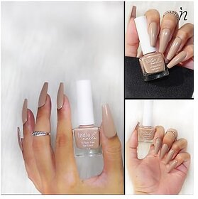 Nail Polish Set for Women | Long-Lasting High Shine Nail Paint Combo | Vegan and Cruelty-Free | 3 Bright Vibrant Shades | Quick Dry Nail Polish Set (Peach and Pour Pack of 3)