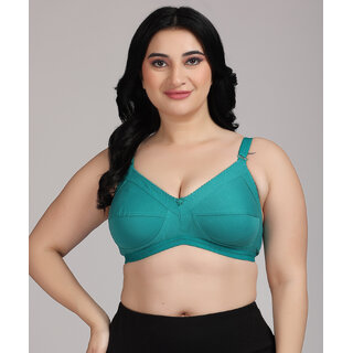 ZIVOK Women Full Coverage Lightly Padded Bra (Green)
