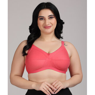 ZIVOK Women Full Coverage Lightly Padded Bra (Pink)