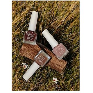 Nail Polish Set for Women | Long-Lasting High Shine Nail Paint Combo | Vegan and Cruelty-Free | 3 Bright Vibrant Shades | Quick Dry Nail Polish Set (Skin and Cinnamon Pack of 3)