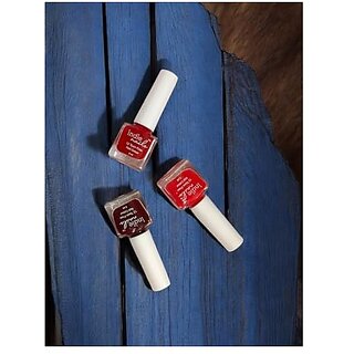 Nail Polish 12-Free Formula Quick Dry Long-Lasting Chip Resistant High Glossy Shine Vegan Made in India Nail Paint For Women 5ml (Toasted Reds Pack of 3)